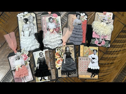 Craft With Me - Let’s Dress Up Our Tim Holtz Paper Dolls - Paper Doll Fashion