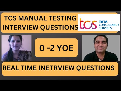 TCS Testing Interview Experience| Manual Testing Mock Interview| 0 -2 YOE