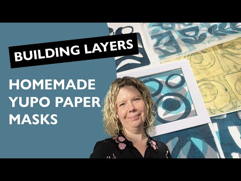 Gel Plate Printing with DIY Yupo and Copier Paper Masks — Easy Mixed Media Technique!