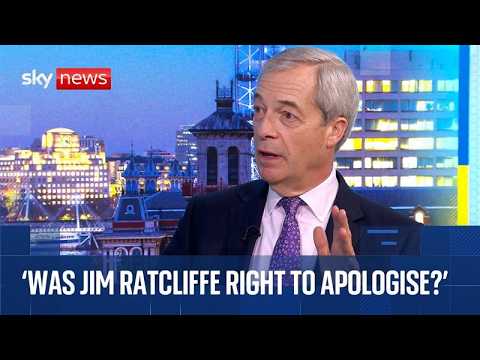 Nigel Farage reacts to 'UK being colonised by immigrants' comment from Sir Jim Ratcliffe