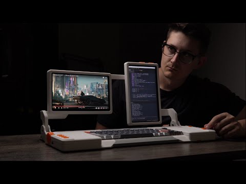 DIY Dual-Screen Cyberdeck: Sleek Design, Ultimate Functionality