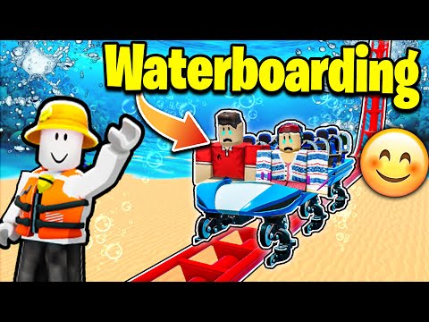 The Human Waterboarding Roller Coaster! 😊 (Roblox)
