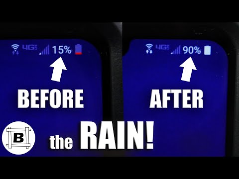 Rain Gutter POWER #6 - World's First Rain Charged Phone!