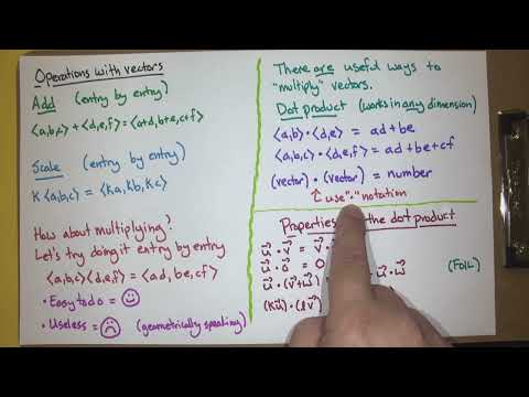 Dot product of vectors (Calc 3; Lecture 1-4; Fall 25)