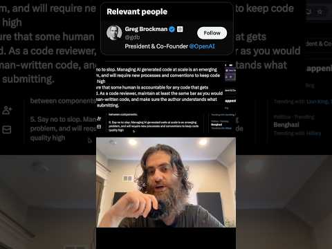 OpenAI says SLOP is here to STAY. #openai #coding #software #codex #vibecoding