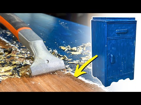 AMAZING Furniture Restoration Removing Paint & Laser Cutting | Creality Falcon2 Pro 40W
