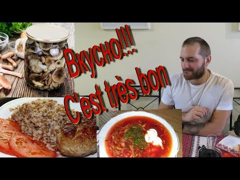 France. A Frenchman tries Russian food (Français/Russe)