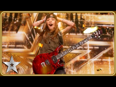 GOLDEN BUZZER winner Olly Pearson rocks with QUEEN guitar solo! | Auditions | BGT 2025