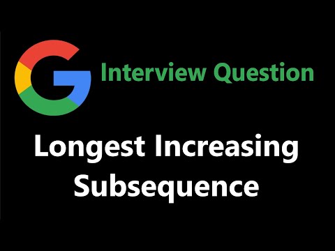 Longest Increasing Subsequence - Dynamic Programming - Leetcode 300
