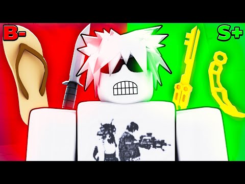 I RANKED Every KNIFE SKIN! (Roblox Rivals)