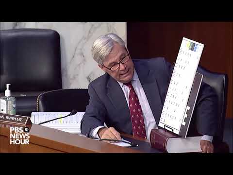 WATCH: Sen. Sheldon Whitehouse speaks during hearing for Supreme Court nominee Amy Coney Barrett