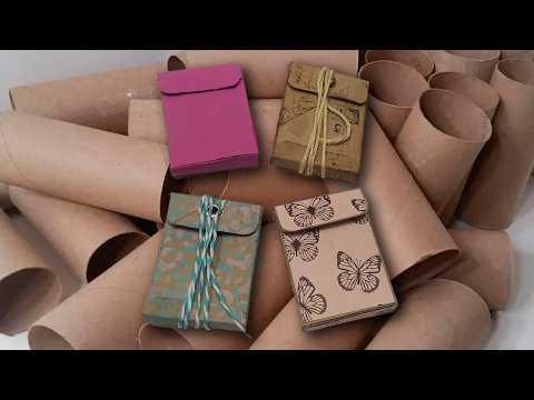 Convierte TUBOS de PAPEL HIGIÉNICO en preciosas CAJITAS ♻️ FÁCILES Y RÁPIDAS DE HACER 🤯