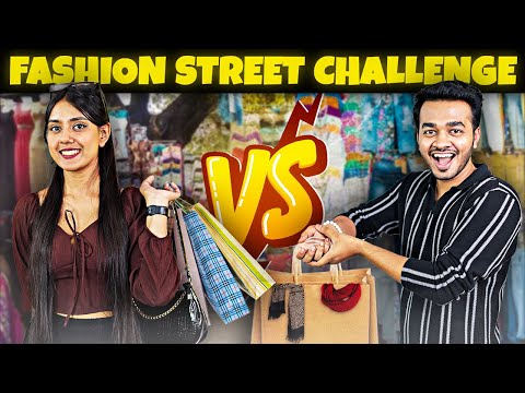 Budget Shopping Challenge at Fashion Street! *Girls Vs. Boys*