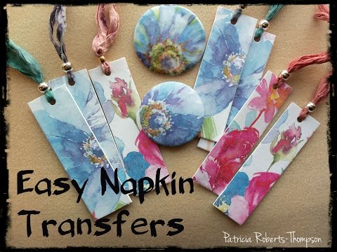 Easy Napkin Transfers for Polymer Clay