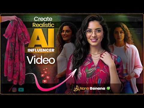 Create Realistic AI Influencer Video for Free | AI Model for Clothing Brand 2025 I Nano Banana Ai