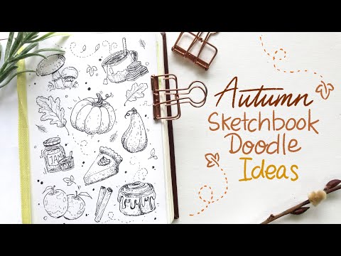 Sketchbook Drawing Ideas: Quick Autumn Doodles