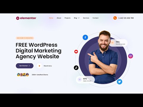 How To Make A Digital Marketing Agency Website In 2024 (WordPress And Elementor For Beginners)