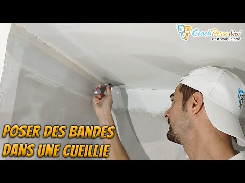 Poser des Bandes Dans Les Cueillies De Plafond – Collage et Première Passe ✅