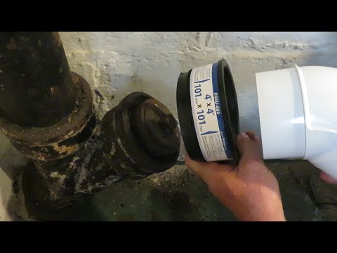 How to remove a lead joint form Cast iron drain and connect to pvc pipe