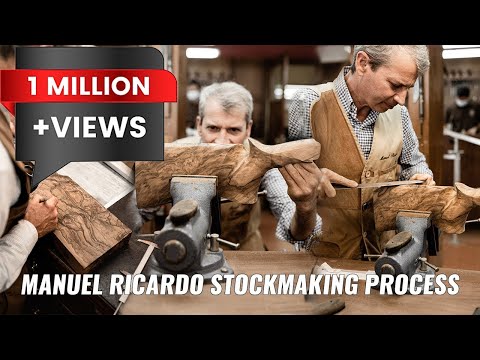 How #stockmaker #ManuelRicardo Make a Bespoke Handcrafted Shotgun stock (4K)