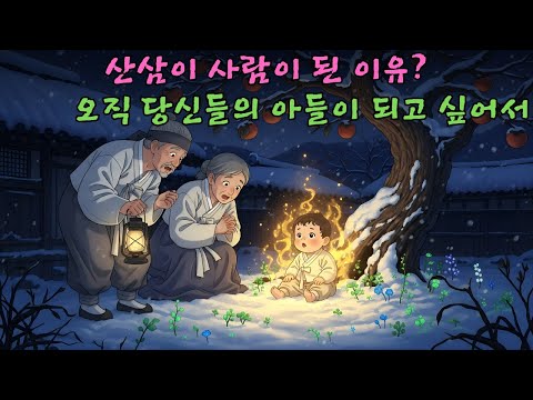 깊은 밤 산속에서 주워 온 아이가 알고 보니 천년 묵은 영물이라니 심마니의 칼끝에서 드러난 소름 돋는 정체와 눈물겨운 효도 | 한국 전래동화 야담
