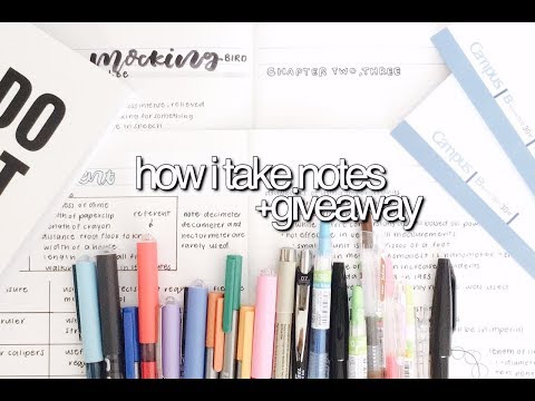 How I Take Notes | Minimalistic || revisign