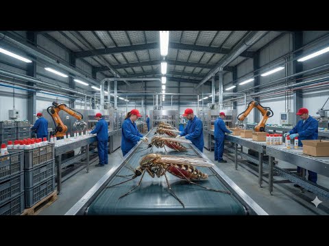 Inside a Modern Mosquito Factory: From Mosquito to Mosquito Repellent (Full Process)