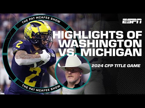 Best of CFP Field Pass w/ Pat McAfee Show: Washington vs. Michigan | ESPN College Football