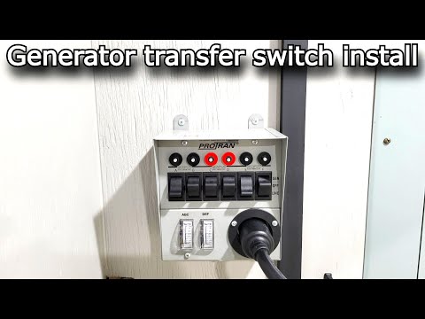 How to install a generator transfer switch 120 and 240 volt #703 Ecoflow whole home power solution