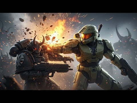 What If Master Chief Entered WH40k and Faced a Black Legion Crusade