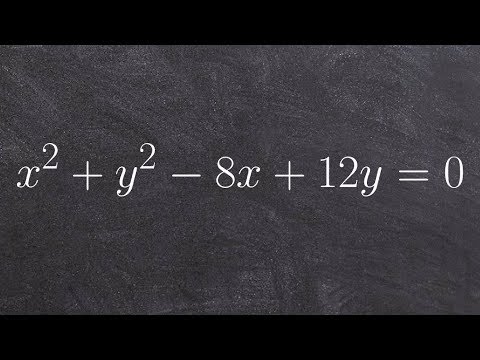 Converting a circle into standard form and then graphing