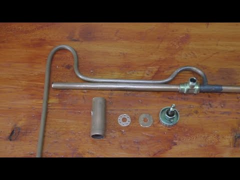 How to make a gas burner on gasoline  Gasoline burner