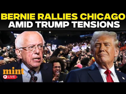 Bernie Sanders LIVE: Destroys Trump at Chicago Rally | Democrats Vs Republicans | US News | Latest
