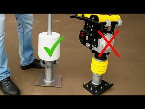 It's a loss for builders if they don't watch "How to make a soil compactor stamper" Part 2