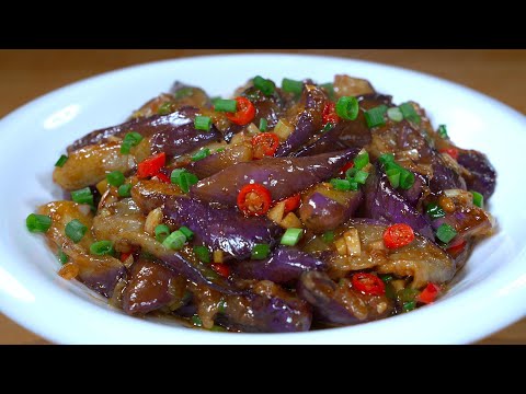 茄子直接用油炒就错了，大厨教你一招，软烂入味，咸香下饭#like #food #家常菜 #cooking