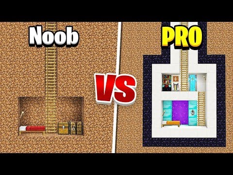 Minecraft - NOOB VS PRO (Secret Base in Minecraft)