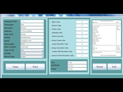 How to Create a Customer Billing System in  Java Eclipse - Full Tutorial