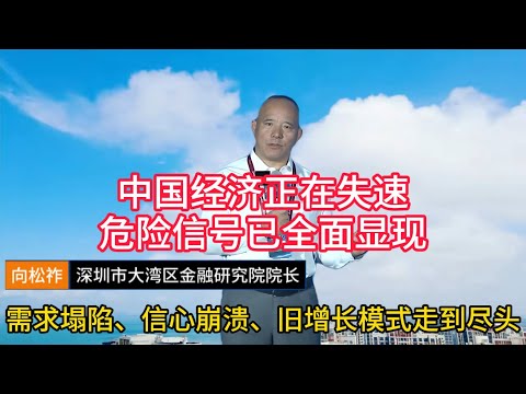 【向松祚重磅预警】中国经济正在失速，危险信号已全面显现, 需求塌陷、信心崩溃、旧增长模式走到尽头 #向松祚  #中国经济危机  #经济失速  #下行周期  #内需塌陷  #房地产退潮  #企业生存