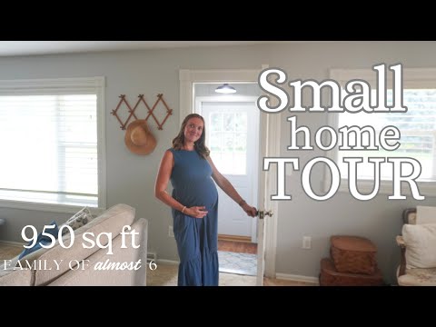 SMALL HOME TOUR | 950 SQ FT, FAMILY OF nearly 6 | ORGANIZATION FOR SMALL HOUSE LIVING
