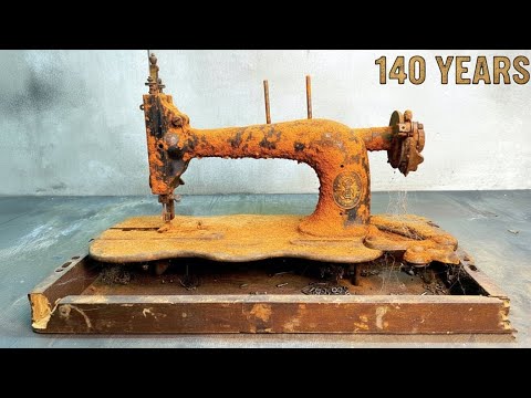 I Bought a 140-Year-Old Sewing Machine from a Japanese Grandpa… And Restored It! Extremely Rusty
