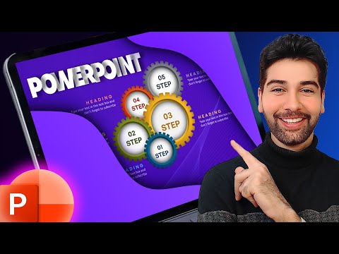 Designing Infographic Slide and Animated Waves, Step by Step in PowerPoint