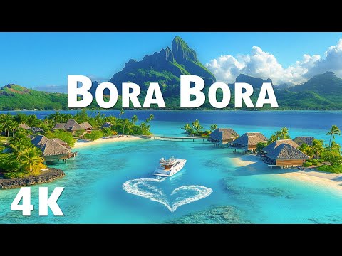 Bora Bora 4K | Explore Stunning Overwater Villas and Crystal Lagoons With Deep House Chill