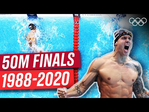 All Olympic finals in men's 50m freestyle! 🏊🏼‍♂️🥇