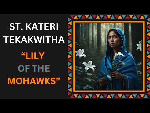 KATERI TEKAKWITHA, First Native American Woman Saint, "Lily of the Mohawks"