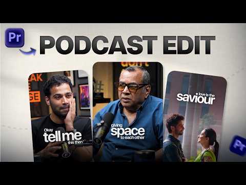 Viral Podcast Reel Editing in Premiere Pro | Minimal Text Animation Tutorial