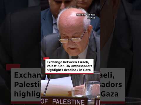 Exchange between Israeli, Palestinian UN ambassadors highlights deadlock in Gaza