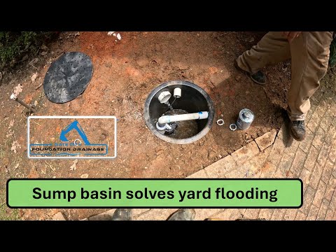 When to use a yard sump pump - drainage solutions with PVC Pipe