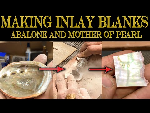 Making Abalone Inlay Blanks - Luthiery Tips - Klesh Guitars - Mother of Pearl - Ebony