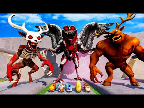 ALL MONSTER Big & Small Thomas Train Vs TRIPLE 99 NIGHT EATERS  - BeamNG.drive | BeamNG Studio