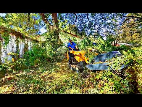 I took on the WORST POSSIBLE LAWN I could find to TEST the New Mechmaxx mini skid steer....